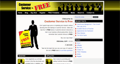 Desktop Screenshot of customerserviceisfree.com